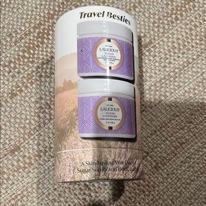 New Travel Besties Lalicious Sugar Lavender Whipped Sugar Scrub & Body Butter